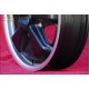 Porsche Fuchs 4.5x15 ET42 5x130 matt black/diamond cut 356 C SC, 911 -1969, 912 cerchio wheel llanta jante felge