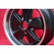 cerchio Porsche  Fuchs 6x15 ET36 5x130 matt black/diamond cut 356 C SC, 911 -1989, 914 6