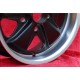 cerchio Porsche  Fuchs 6x15 ET36 5x130 matt black/diamond cut 356 C SC, 911 -1989, 914 6