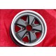 Felge Porsche  Fuchs 6x15 ET36 5x130 matt black/diamond cut 356 C SC, 911 -1989, 914 6