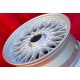 BMW BBS 7x15 ET20 5x120 silver M3 E30, 5 E12, E28, E34, 6 E24, 7 E23, E32, E3, E9 cerchi wheels jantes llantas Felgen