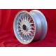 BMW BBS 7x15 ET20 5x120 silver M3 E30, 5 E12, E28, E34, 6 E24, 7 E23, E32, E3, E9 cerchi wheels jantes llantas Felgen