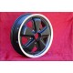 4 pcs. jantes Porsche Fuchs 4.5x15 ET42 6x15 ET36 5x130 matt black/diamond cut 356 C SC 911 -1969 912