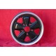 4 pcs. wheels Porsche Fuchs 4.5x15 ET42 6x15 ET36 5x130 matt black/diamond cut 356 C SC 911 -1969 912