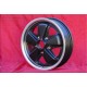 4 pz. cerchi Porsche Fuchs 4.5x15 ET42 6x15 ET36 5x130 matt black/diamond cut 356 C SC 911 -1969 912