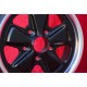 4 Stk Felgen Porsche Fuchs 4.5x15 ET42 6x15 ET36 5x130 matt black/diamond cut 356 C SC 911 -1969 912