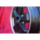 4 pz. cerchi Porsche Fuchs 4.5x15 ET42 6x15 ET36 5x130 matt black/diamond cut 356 C SC 911 -1969 912