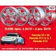 4 uds. llantas Porsche Fuchs 4.5x15 ET42 6x15 ET36 5x130 matt black/diamond cut 356 C SC 911 -1969 912