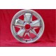 4 uds. llantas Porsche Fuchs 4.5x15 ET42 6x15 ET36 5x130 matt black/diamond cut 356 C SC 911 -1969 912