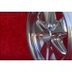 4 Stk Felgen Porsche Fuchs 4.5x15 ET42 6x15 ET36 5x130 matt black/diamond cut 356 C SC 911 -1969 912