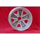 4 uds. llantas Porsche Fuchs 4.5x15 ET42 6x15 ET36 5x130 matt black/diamond cut 356 C SC 911 -1969 912