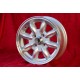 Ford Minilite 5.5x13 ET25 4x108 silver/diamond cut Escort Mk1,Mk2, Capri, Cortina cerchio wheel llanta jante Felge