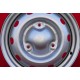 4 steel wheels Renault R4 (63-91) 4L, R5, R6, 4x13 ET28 silver