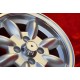 Ford Minilite 5.5x13 ET25 4x108 silver/diamond cut Escort Mk1,Mk2, Capri, Cortina cerchio wheel llanta jante Felge
