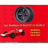 1 wheel F3 10x13 4x101.6 Brabham Formula3  Formula3 1964-1970 rear with conical bolt seat black