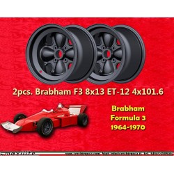 2 cerchi F3 10x13 ET-42 4x101.6 Brabham Formula3  black