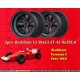 2 Stk Felgen Brabham Formula 3 10x13 ET-42 4x101.6 black Formula 3 1964-1970 rear with conical bolt seat