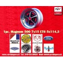 1 llanta Magnum 500 7x15 5x114.3 American Motors Ford Chrysler Dodge Plymouth Lincoln Mercury Ford Mustang Falcon Fairla