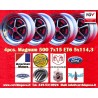 4 jantes Magnum 500 7x15 5x114.3 American Motors Ford Chrysler Dodge Plymouth Lincoln Mercury Ford Mustang Falcon Fairla