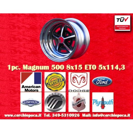 1 pc. Magnum 500 8x15 ET0 PCD 5x114.3 wheel