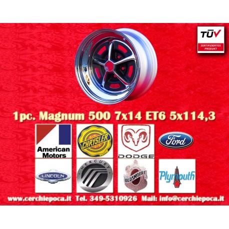 1 pc. Jante Magnum 500 7x14 ET6 PCD 5x114.3 