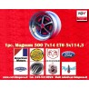 1 jante Magnum 500 7x14 5x114.3 American Motors Ford Chrysler Dodge Plymouth Lincoln Mercury Ford Mustang Falcon Fairlan