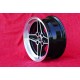 4 pcs. jantes Ford RS 7x15 ET5 4x108 black/diamond cut Escort Mk1-2 Capri Cortina