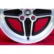 4 pcs. jantes Ford RS 7x15 ET5 4x108 black/diamond cut Escort Mk1-2 Capri Cortina
