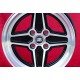 1 ud. llanta Ford RS 7x15 ET5 4x108 black/diamond cut Escort Mk1-2 Capri Cortina