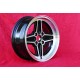 1 pc. jante Ford RS 7x15 ET5 4x108 black/diamond cut Escort Mk1-2 Capri Cortina