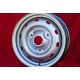 4 llantas de acero Renault R4 (63-91) 4L, R5, R6, 4x13 ET28 silver