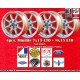 4 cerchi Minilite 7x15 ET0 + 8x15 ET0 5x120.65 Chevrolet Camaro 