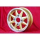 4 pcs. jantes Skoda MTX 5.5x13 ET23 4x130 gold/diamond cut MB1000 MB1100 105 110 120 130