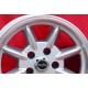 1 ud. llanta Porsche  Minilite 9x15 ET15 5x130 silver/diamond cut 911 ST -1987, 944 -1986 only rear axle
