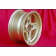1 pz. cerchio Skoda Campagnolo 7x13 ET10 4x130 gold Skoda MB1000,MB1100,105,110,120,130, Lancia Fulvia Coupe