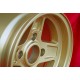 4 pcs. wheels Skoda Campagnolo 7x13 ET10 4x130 gold Skoda MB1000,MB1100,105,110,120,130, Lancia Fulvia Coupe