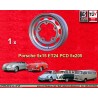 1 llanta OE alloy 5x15 5x205 Porsche Volkswagen 356  356 AB Volkswagen Beetle Karmann Ghia Bus T1 T2a silver