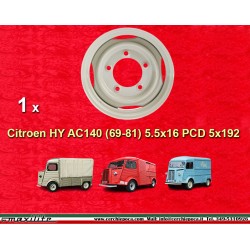 1 cerchio acciaio Citroen HY (1969-81) 5.5x16 ET8 5x192