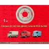 1 wheel OE 5.5x16 5x192 Citroen Citroen  Citroen HY 1969-81 5.5x16  PCD 5x190  ET8  AC140. Silver