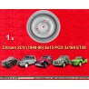 1 jante OE 6x15 3x160 Citroen Citroen  Citroen 2CV 1948-90 6x15  PCD 3x160 ET48  black. Silver
