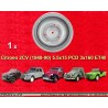 1 wheel OE 5.5x15 3x160 Citroen Citroen  Citroen 2CV 1948-90 5.5x15  PCD3x160 ET40  black Silver