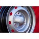 1 steel wheel Renault R4 (63-91) 4L, R5, R6, 4x13 ET28 silver
