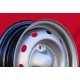 1 steel wheel Renault R4 (63-91) 4L, R5, R6, 4x13 ET28 silver
