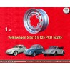 1 llanta OE 5.5x15 5x205 Volkswagen VW  VW 1950-67 5.5x15  PCD 5x205  ET25  ABE  silver silver