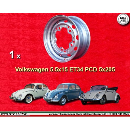 1 pièce Volkswagen Coccinelle jante 5.5x15 ET34 5x205