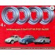 4 piezas Volkswagen Escarabajo llantas 5.5x15 ET15 5x205