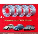 4 cerchi OE 6x15 ET25 5x205 Volkswagen VW  silver