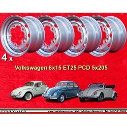 4 cerchi OE 8x15 ET25 5x205 Volkswagen VW  silver