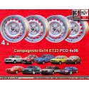4 Felgen Campagnolo 6x14 4x98 Alfa Romeo Alfetta  Alfetta GT GTV Alfasud Giulietta 33 75 90 164 silver