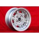 4 Stk Felgen BMW Minilite 7x13 ET10 4x100 silver/diamond cut 1502 1602 1802 2002 tii 3 E21,Kadett B-C Manta Ascona A-B G